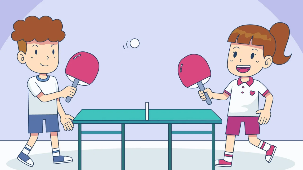 Boy Ping Pong Banner