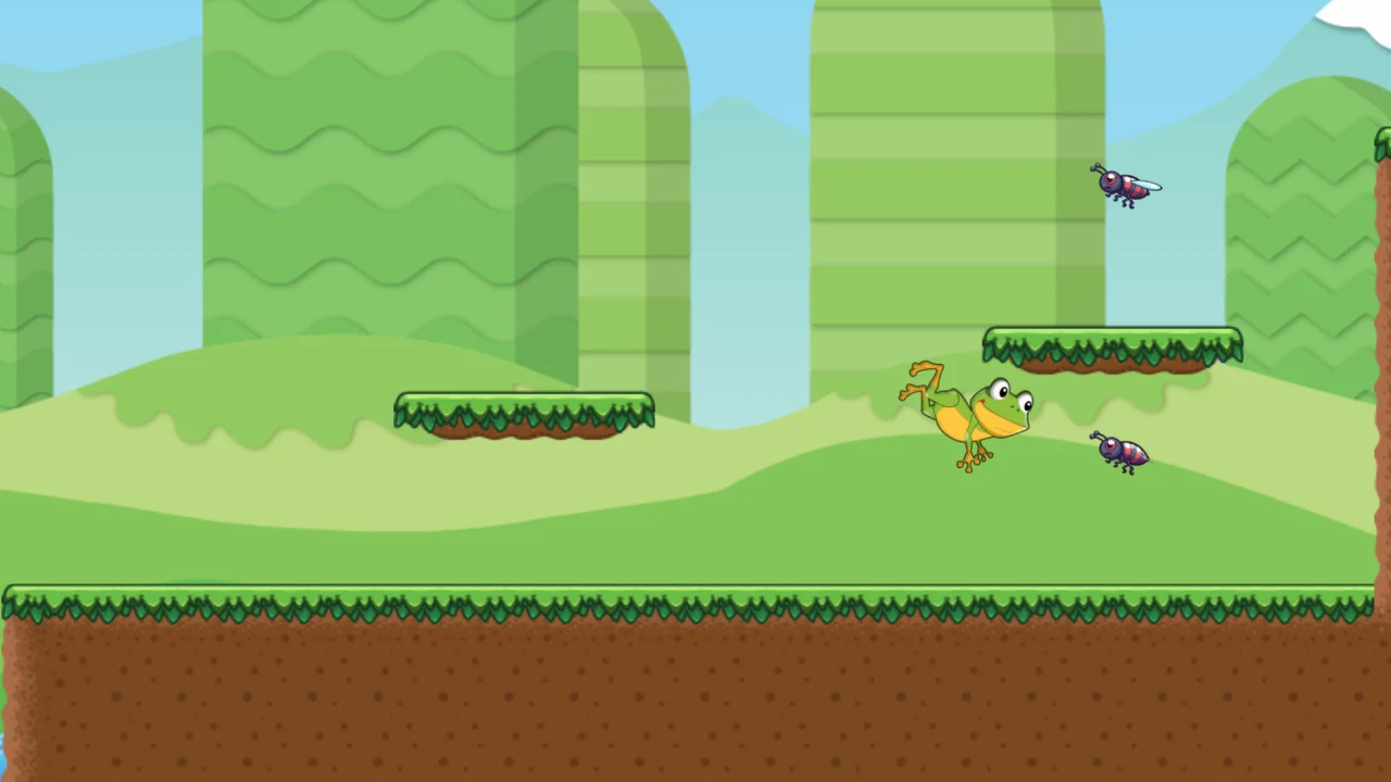 Jumping Frog Adventure - Insect Hunt Banner