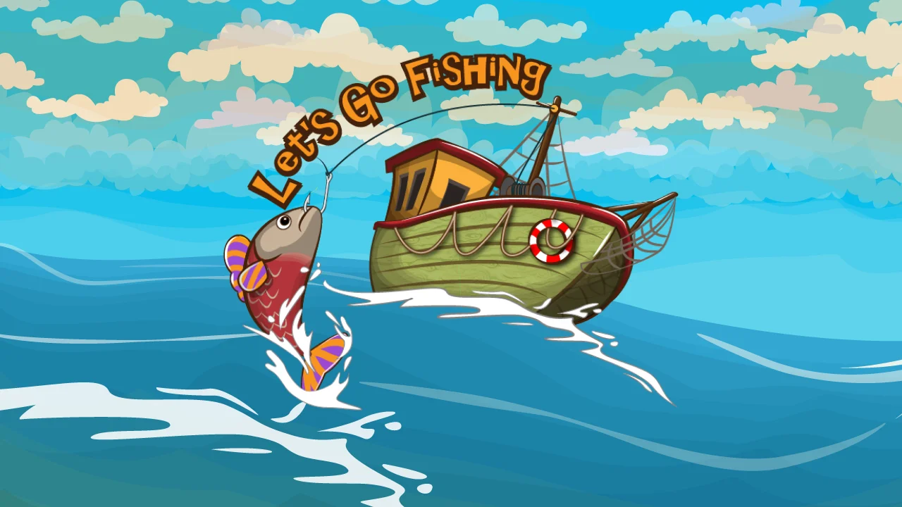 Let's go fishing Banner