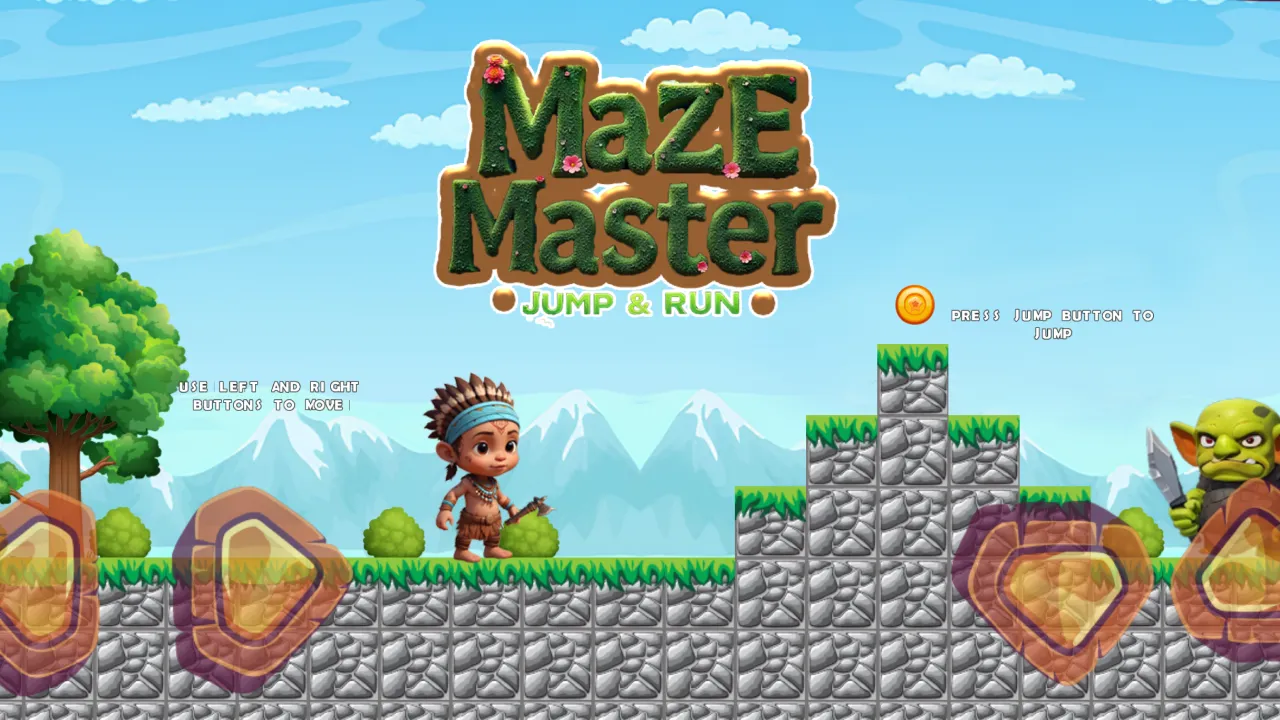 Maze Master - Jump & Run Banner