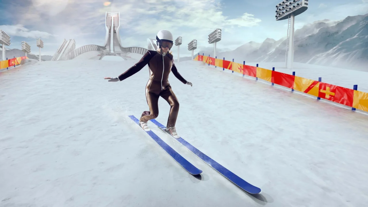Slalom Ski Banner